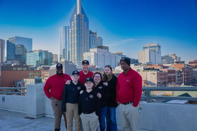 DOA Pest Service spraying outdoors